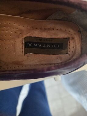 Fontana Men's Burgundy Leather Slip-On Loafer